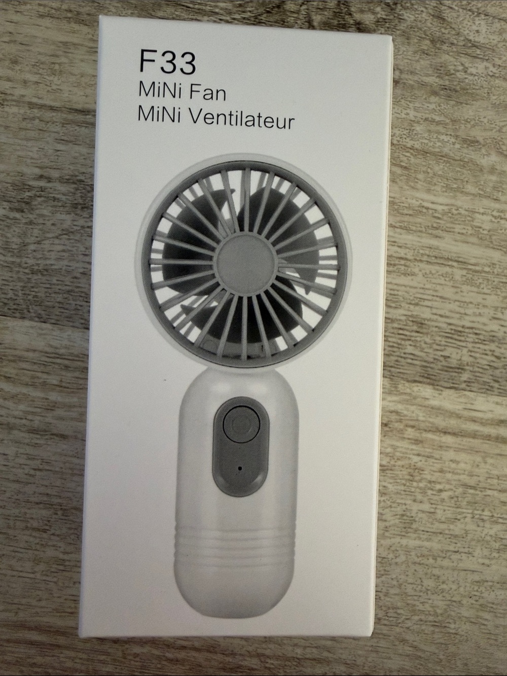 F33 Mini Fan - White Handheld Portable Fan